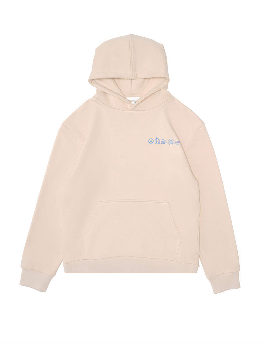 Hoodie Beige Robot Kruzhok Hoodie Beige Robot Kruzhok