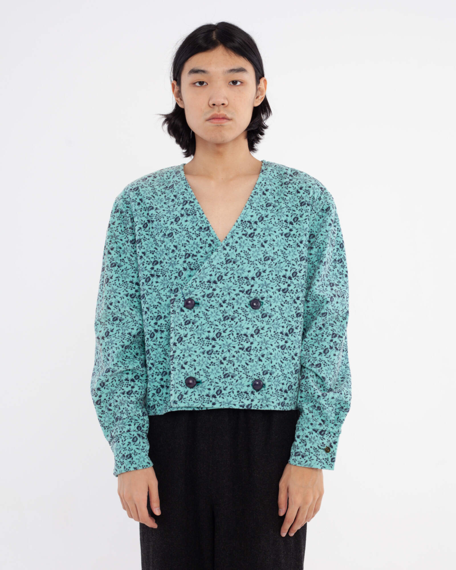 Four-Buttons Jacket (Винтажного вельвет с цветочным принтом, периода 1960х годов) Four-Buttons Jacket (Винтажного вельвет с цветочным принтом, периода 1960х годов)