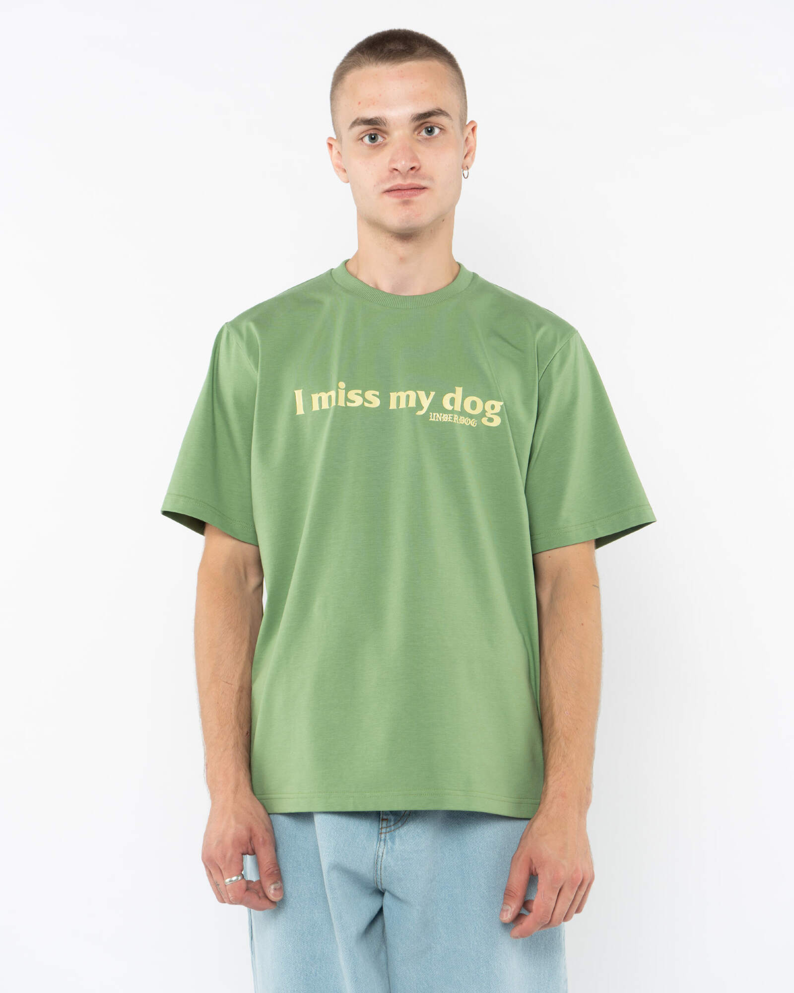 Underdog I miss my dog T-Shirt / Agava-Yellow Underdog I miss my dog T-Shirt / Agava-Yellow