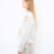 Рубашка SOEURS с Аппликациями из Цветов/White Applique Flowers Long Sleeve Shirt