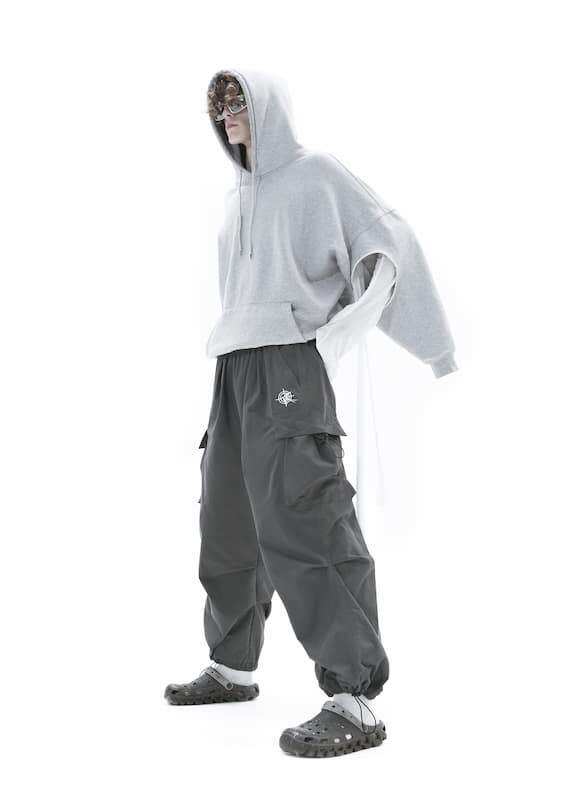 GREY FLOW PANTS