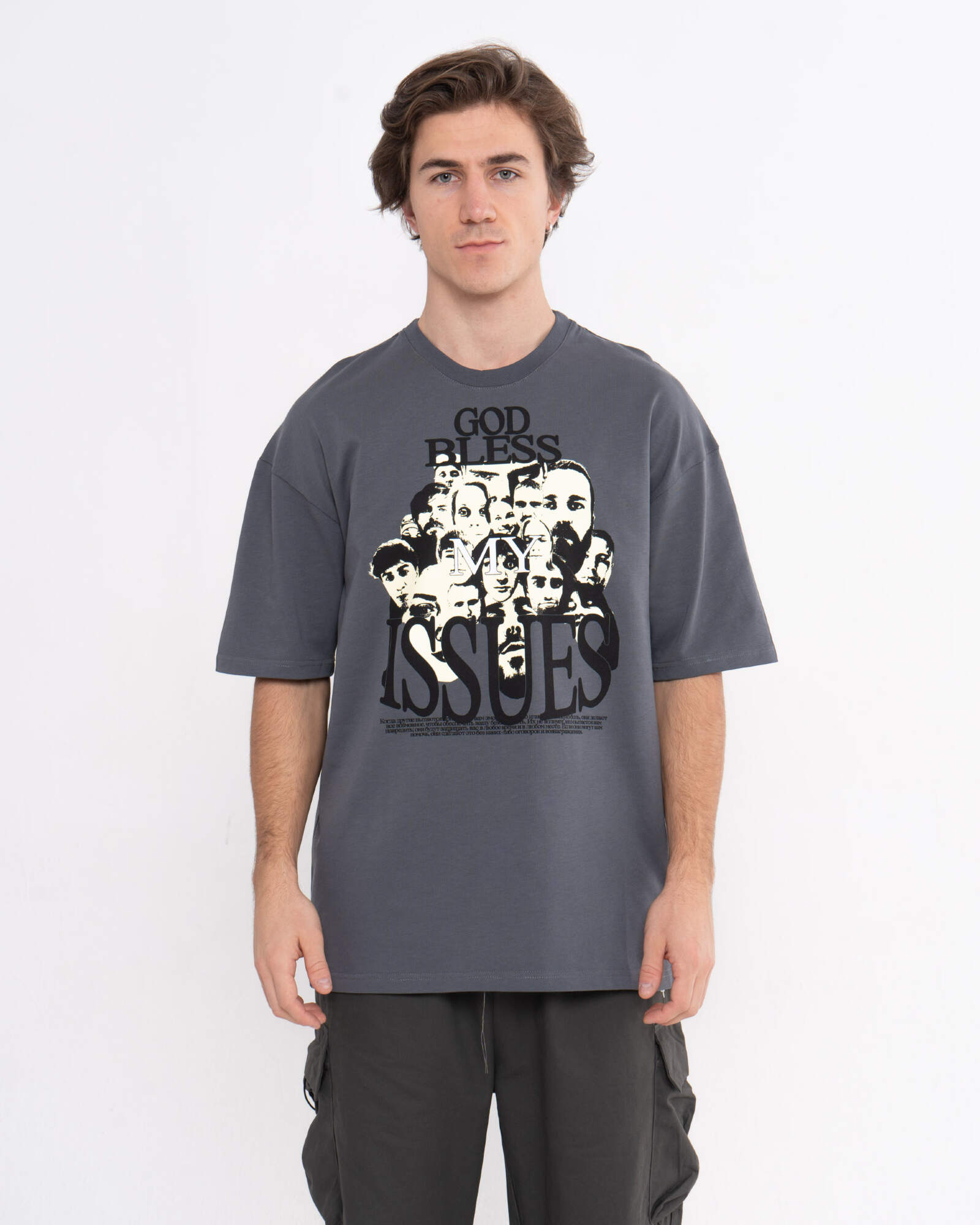 FRIENDLY TEE GREY ISSUE WEAR FRIENDLY TEE GREY ISSUE WEAR