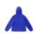 Wrap hoodie, ярко-синий, женский Wrap hoodie, ярко-синий, женский