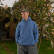 Худи Wrap hoodie, индиго, мужской