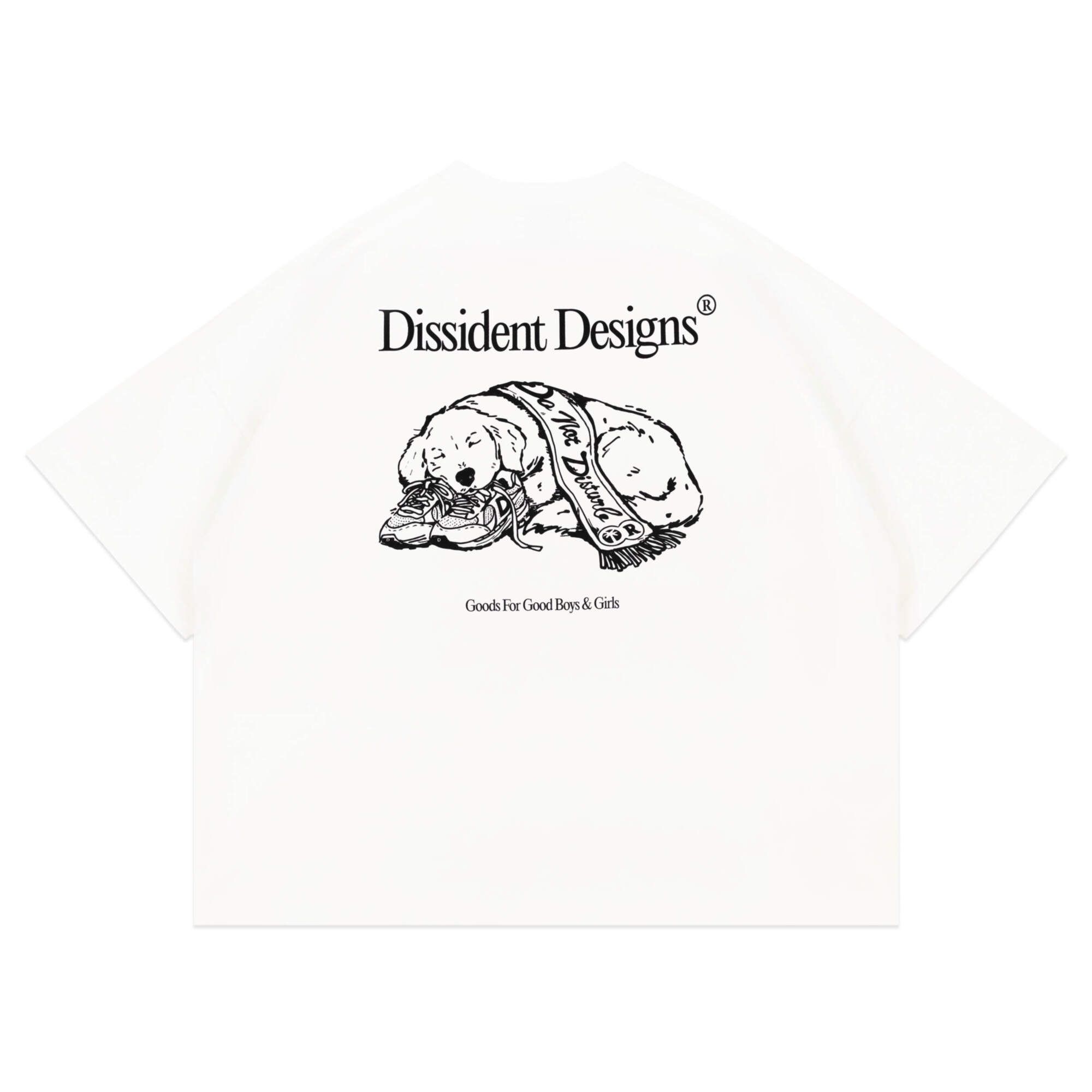 Puppy Oversized Tee in White