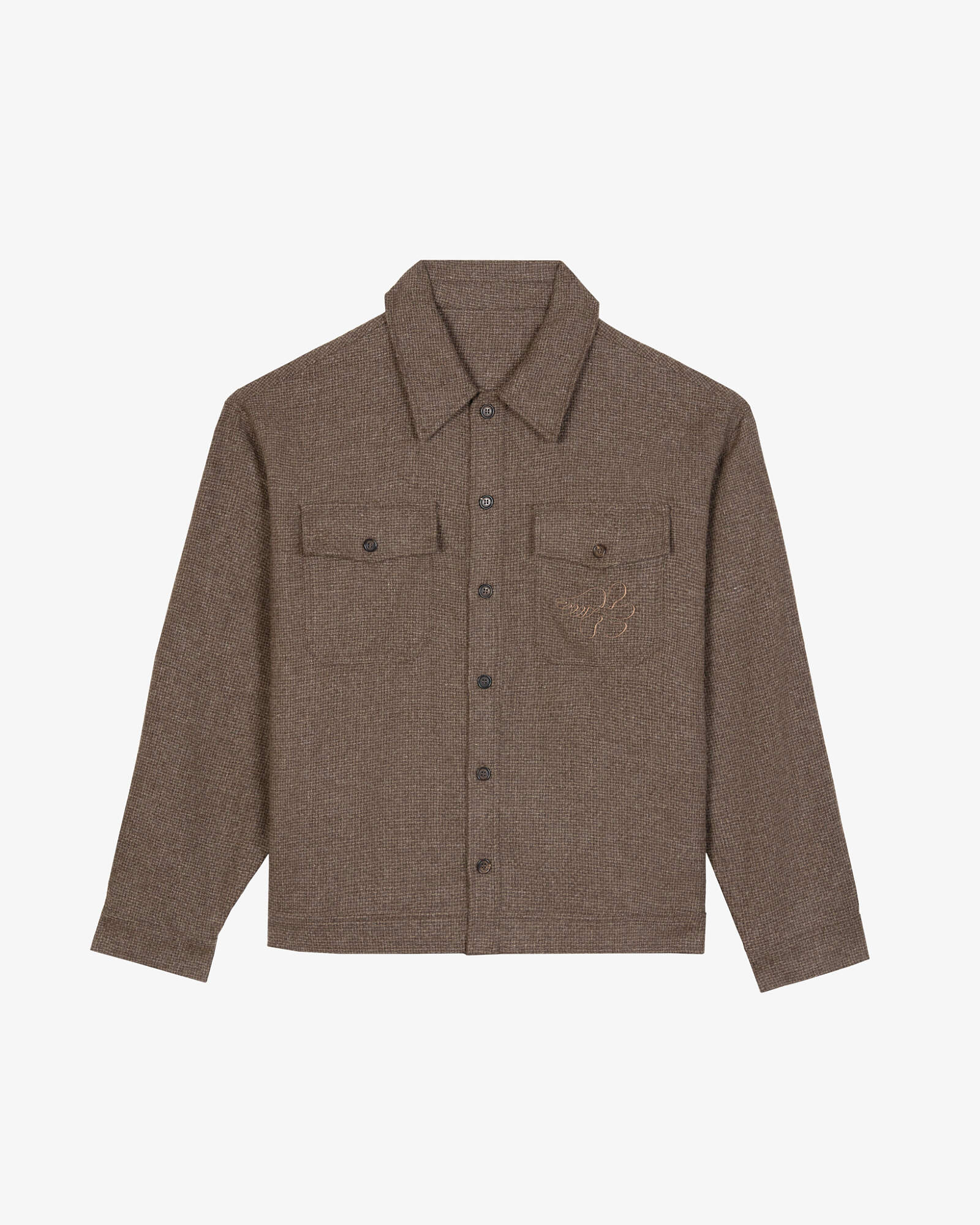 Рубашка kuzma Dayshirt 2.0 Work & Romance коричневая текстурная шерсть