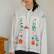 SOEURS Рубашка с Бутонами Цветов/Red Buds Long Sleeve Shirt- SOEURS Рубашка с Бутонами Цветов/Red Buds Long Sleeve Shirt-