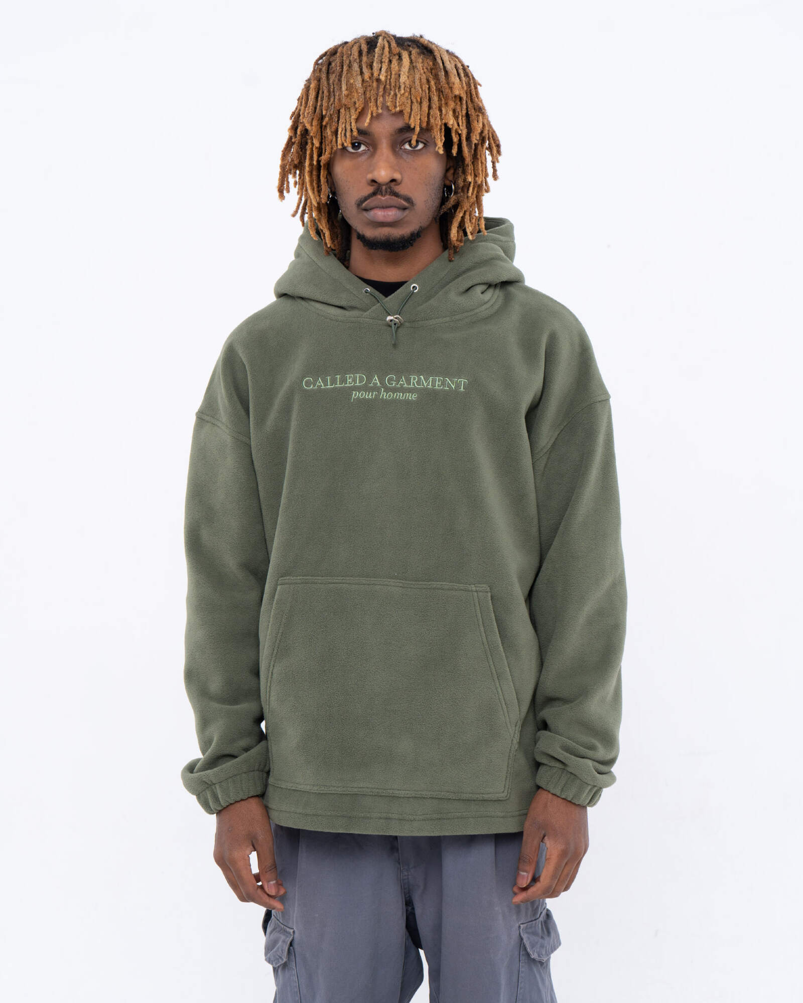 Худи Wrap hoodie, хаки, мужской
