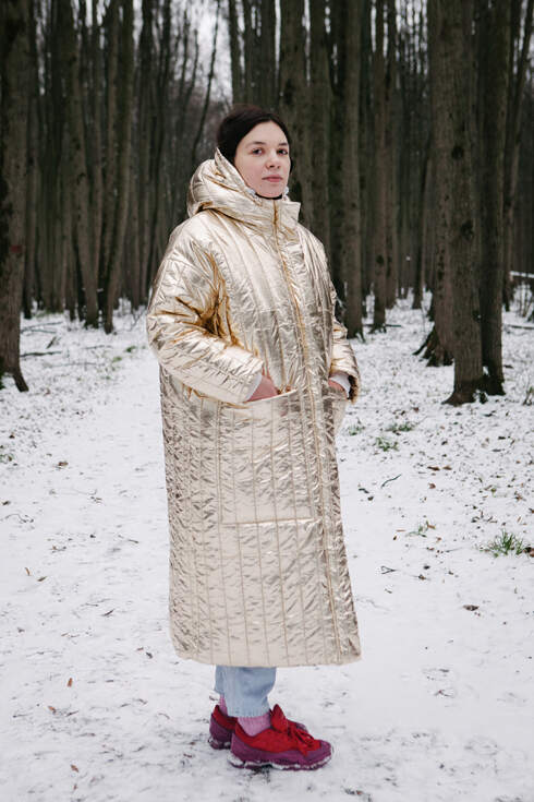 Пуховик Riri coat gold