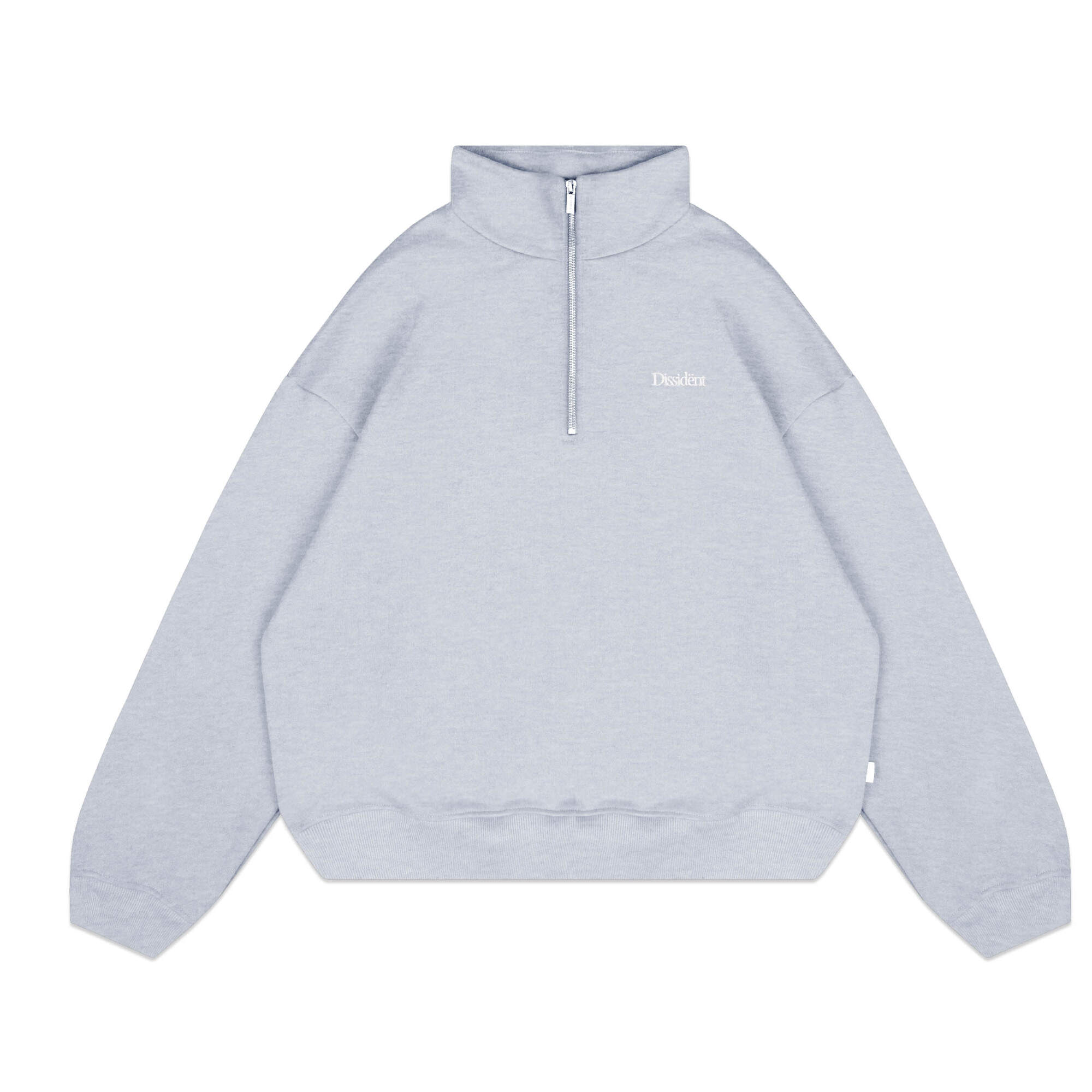 OG Logo Half-Zip in Grey Melange