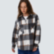Рубашка Dissident серая Trademark Logo Flanel Plaid Shirt