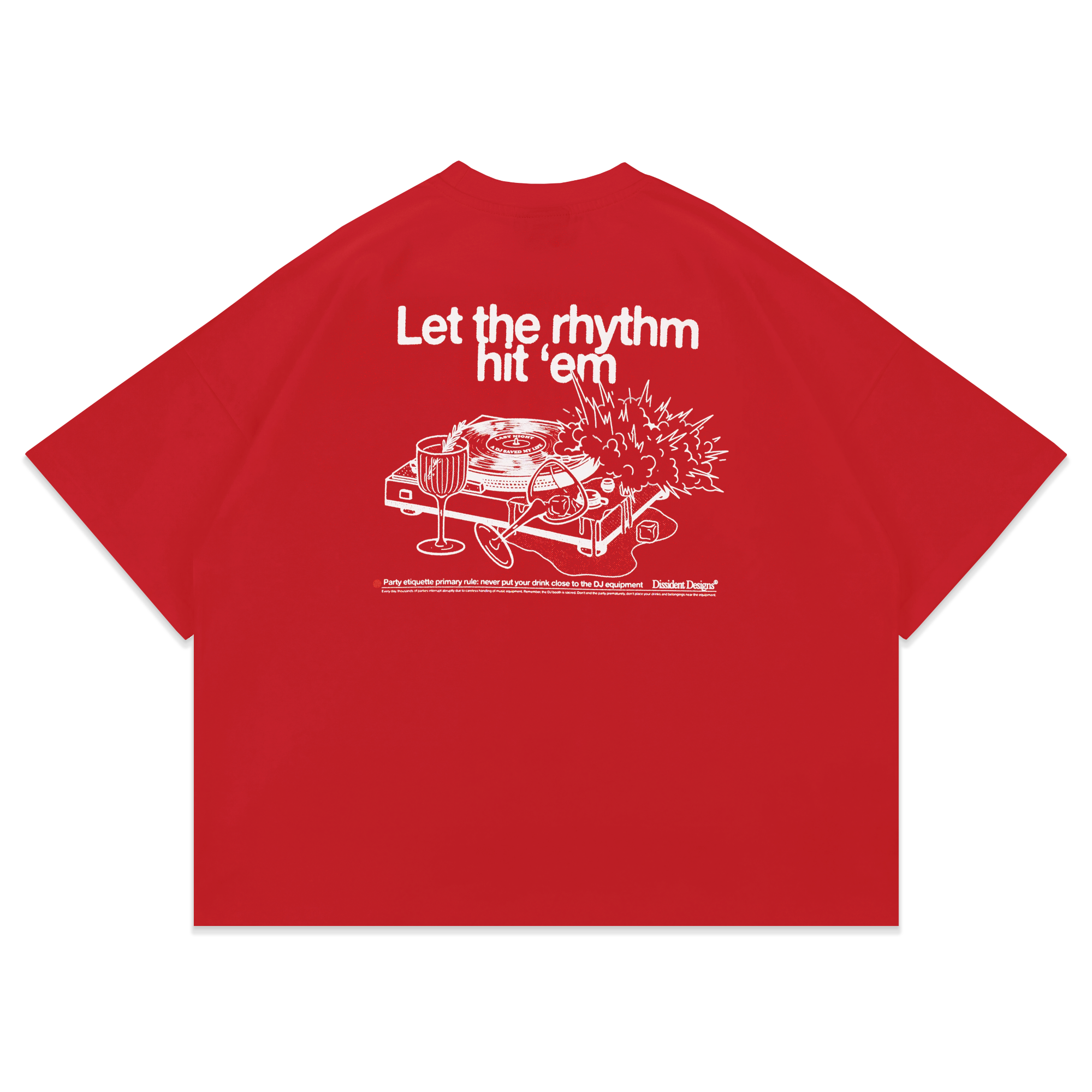 Rhythm Oversized Tee in Red Rhythm Oversized Tee in Red