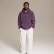 Худи Wrap hoodie, темный фиолет, мужской