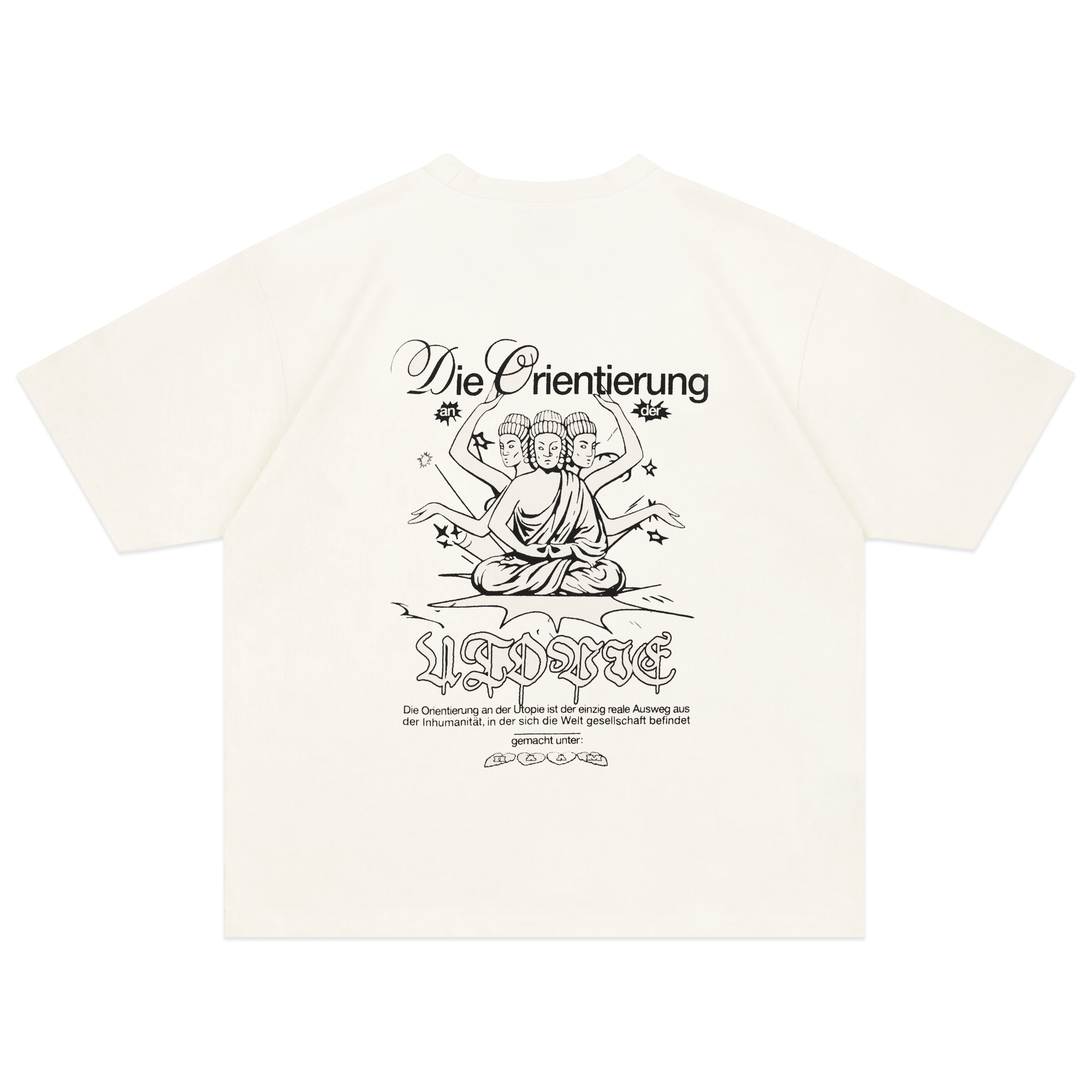 Orientierung Dyed Tee in Champagne