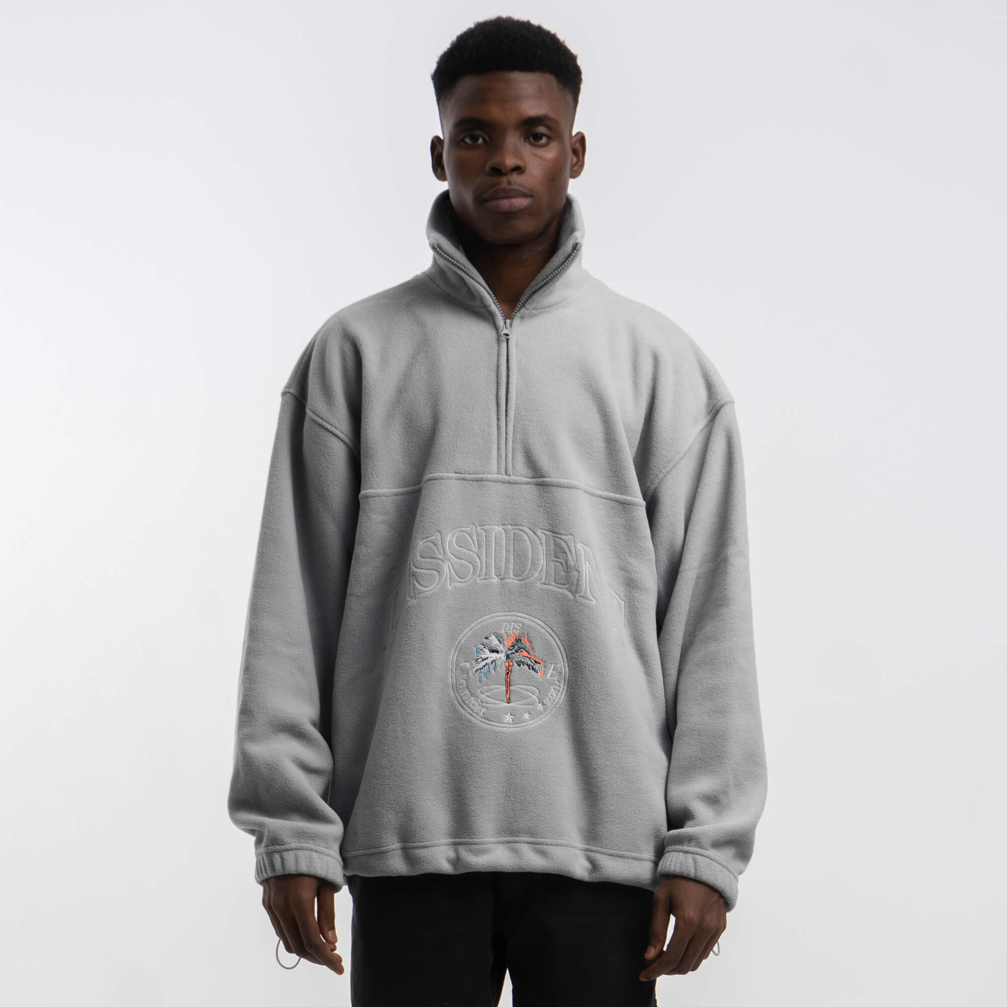 Кофта флисовая "DZ" серая