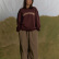 Лонгслив College Longsleeve, вишнёвый Лонгслив College Longsleeve, вишнёвый