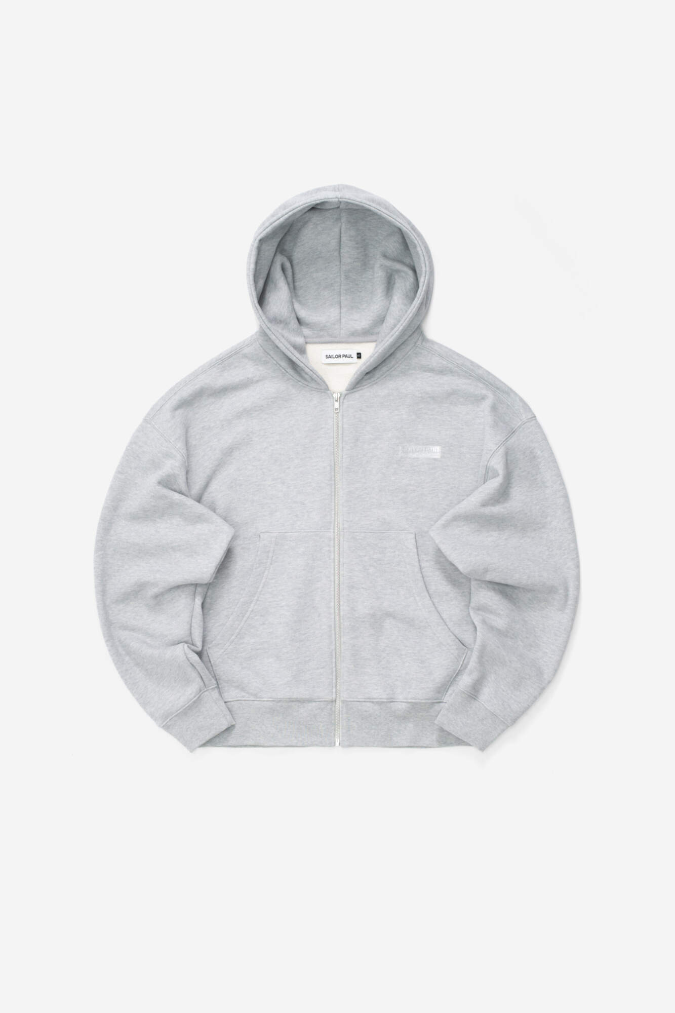 Sailor Paul Crop Zip Hoodie (Серый Меланж)