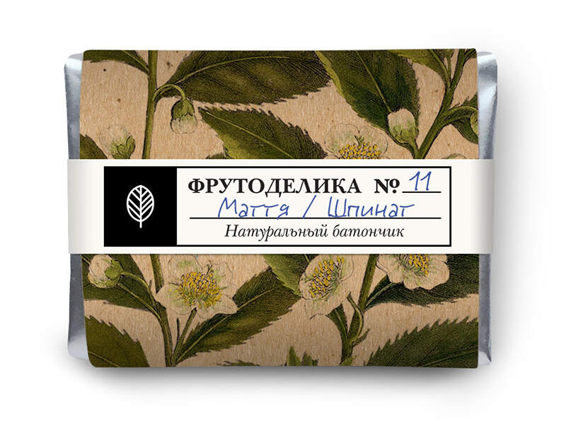 Натуральный батончик "Фрутоделика" No11 Маття / Шпинат