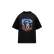 Футболка Horses Peach effect t-shirt, унисекс, черный