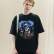 Футболка Horses Peach effect t-shirt, унисекс, черный