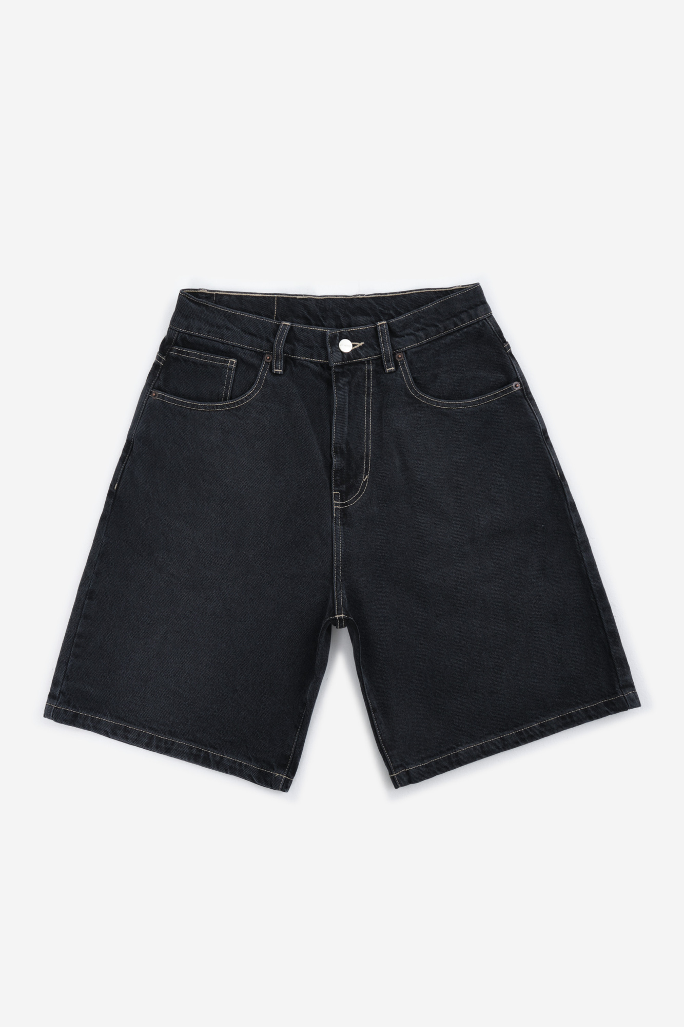 Шорты Loose Fit 2025 Denim Shorts (Черный/ стон вош) Шорты Loose Fit 2025 Denim Shorts (Черный/ стон вош)